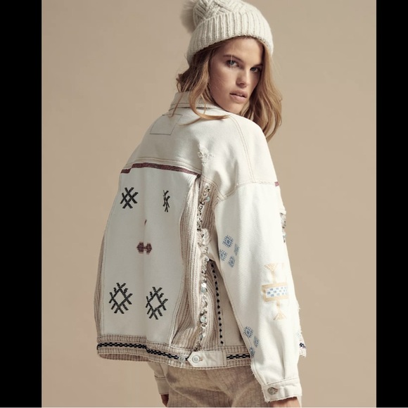 Free People Winter Cactus Embroidered Jacket - Picture 1 of 5